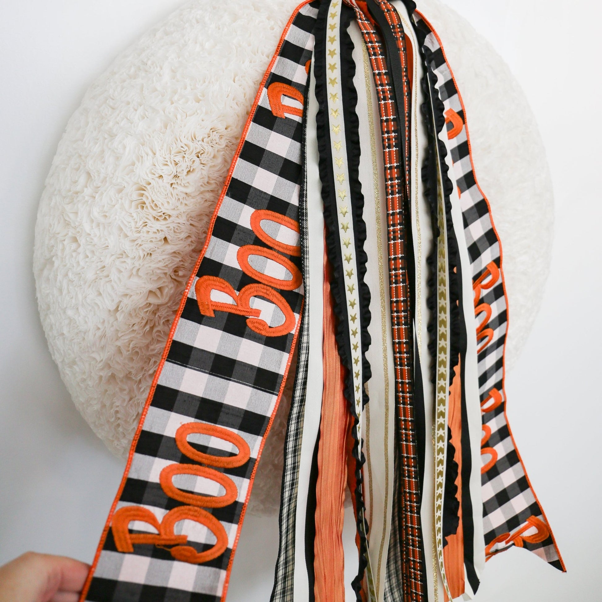 Front Porch Boo RIBBON SET™ (without Bow) - Knot and Spool