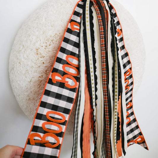 Front Porch Boo RIBBON SET™ (without Bow) - Knot and Spool