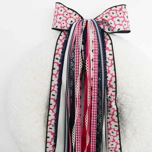 Fuchsia Flora RIBBON SET™ (with Bow) - Knot and Spool
