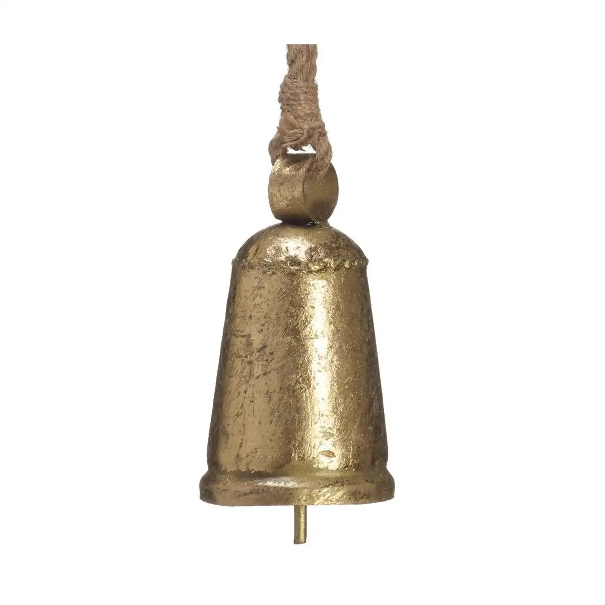 Gold Antique Bell Ornament | 6.5 - inch - Knot and Spool