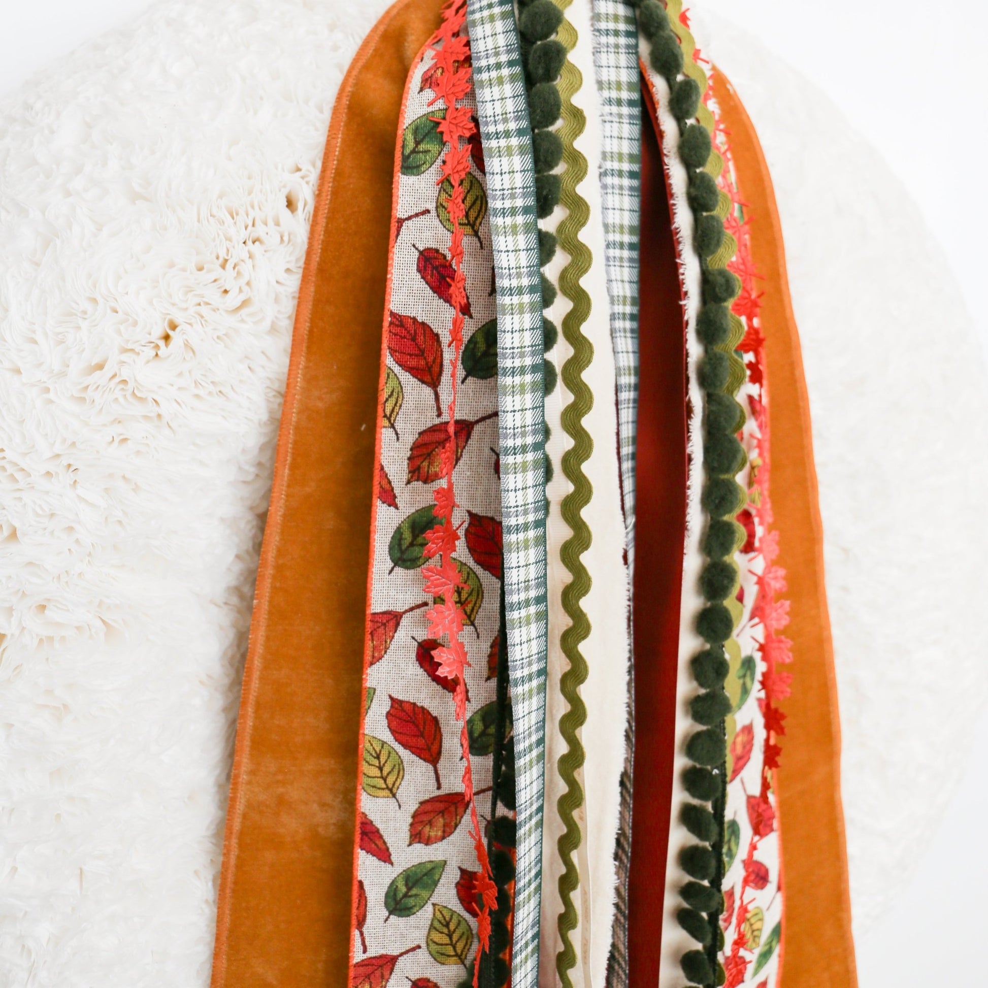 Golden Leaves RIBBON SET™ (No Bow) - Knot and Spool