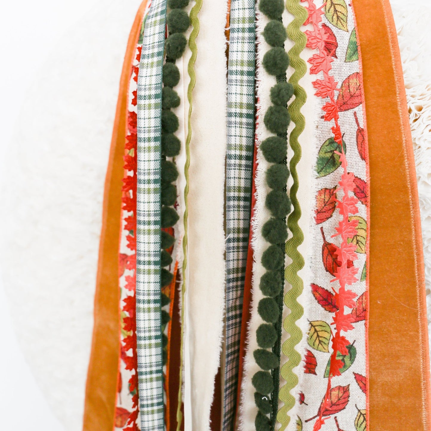 Golden Leaves RIBBON SET™ (No Bow) - Knot and Spool