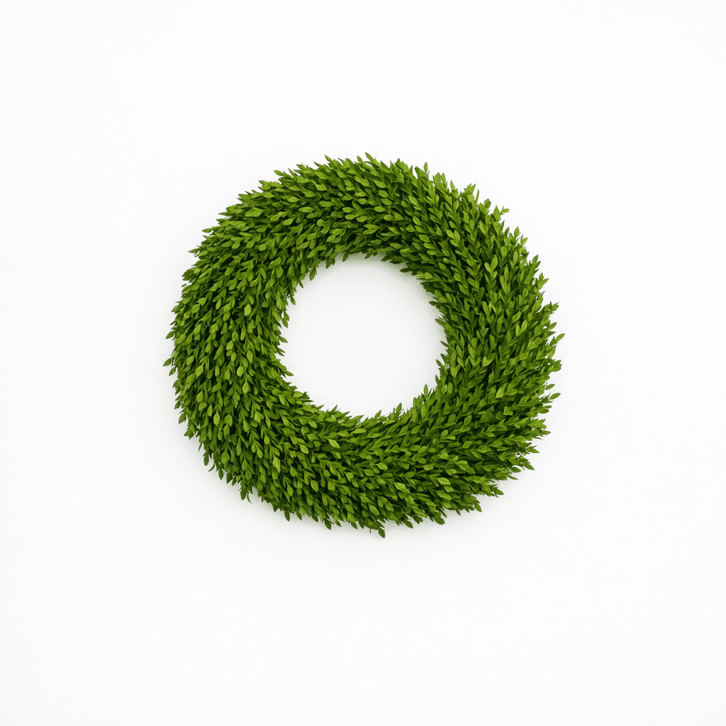 Green Tea Wreath | 18 - inch - Knot and Spool