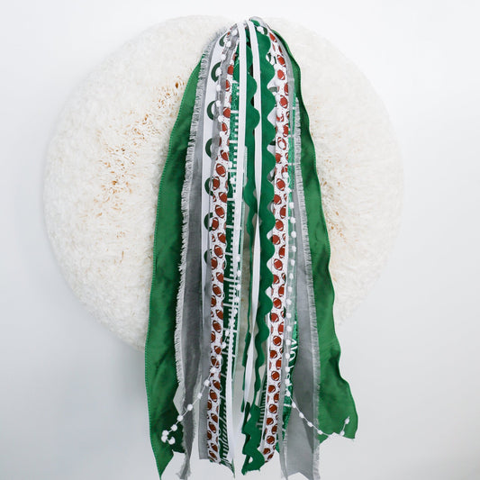 Green & White RIBBON SET™ (without Bow) - Knot and Spool