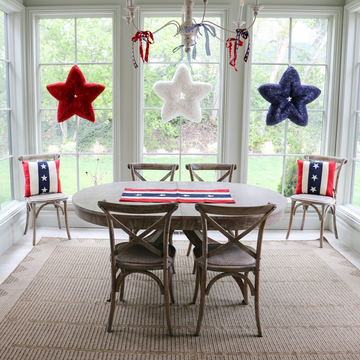 Heritage Flag Table Runner | Small | 16" X 32" - Knot and Spool