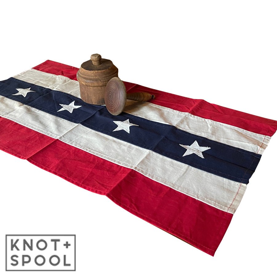 Heritage Flag Table Runner | Small | 16" X 32" - Knot and Spool