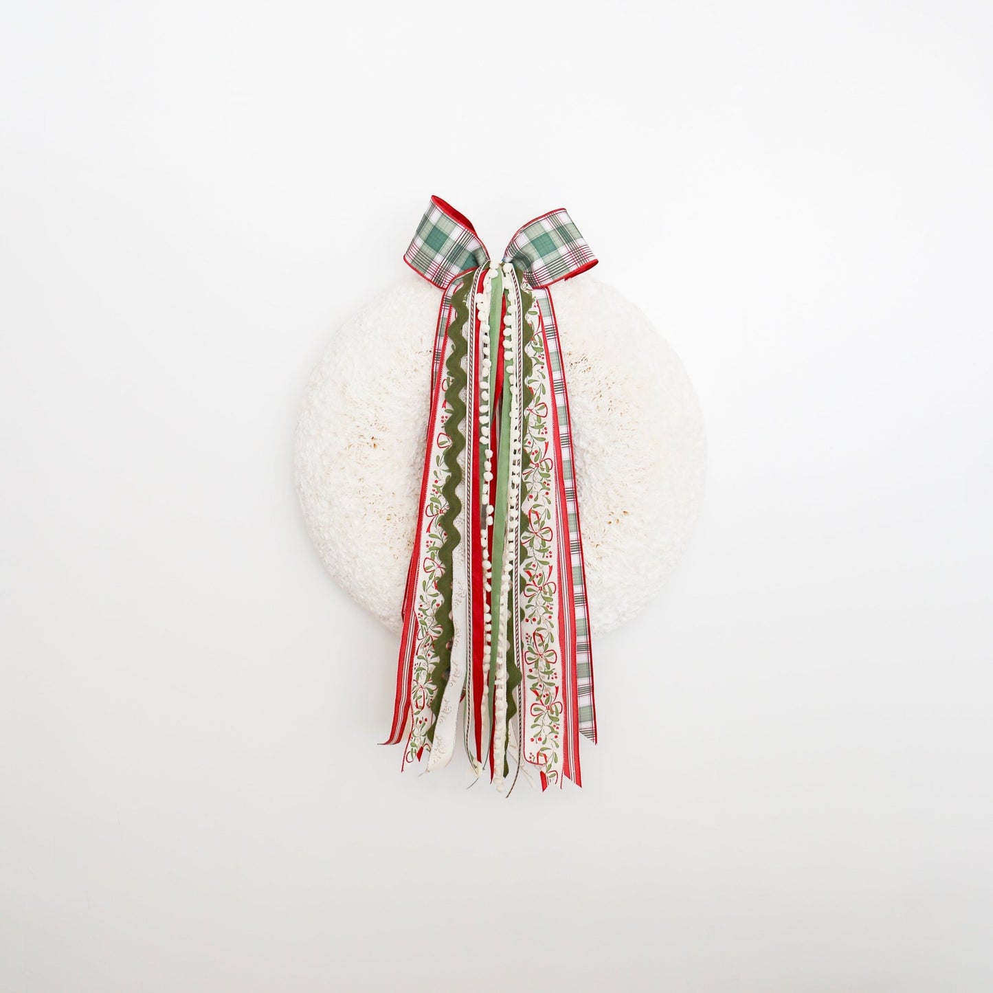 Holly and Plaid RIBBON SET™ (with Bow) - Knot and Spool