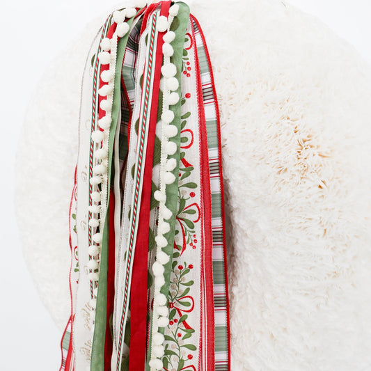 Holly and Plaid RIBBON SET™ (without Bow) - Knot and Spool