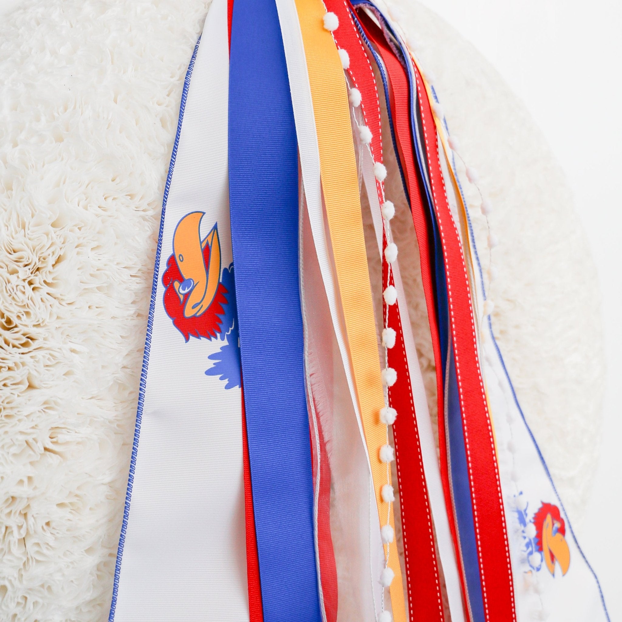 Without A Ribbon Kansas Jayhawks RIBBON SET™ (without Bow) – Knot and Spool