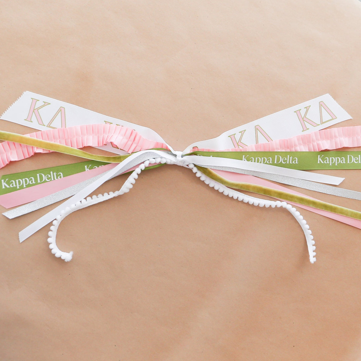 Kappa Delta Ribbon Tassel - Knot and Spool