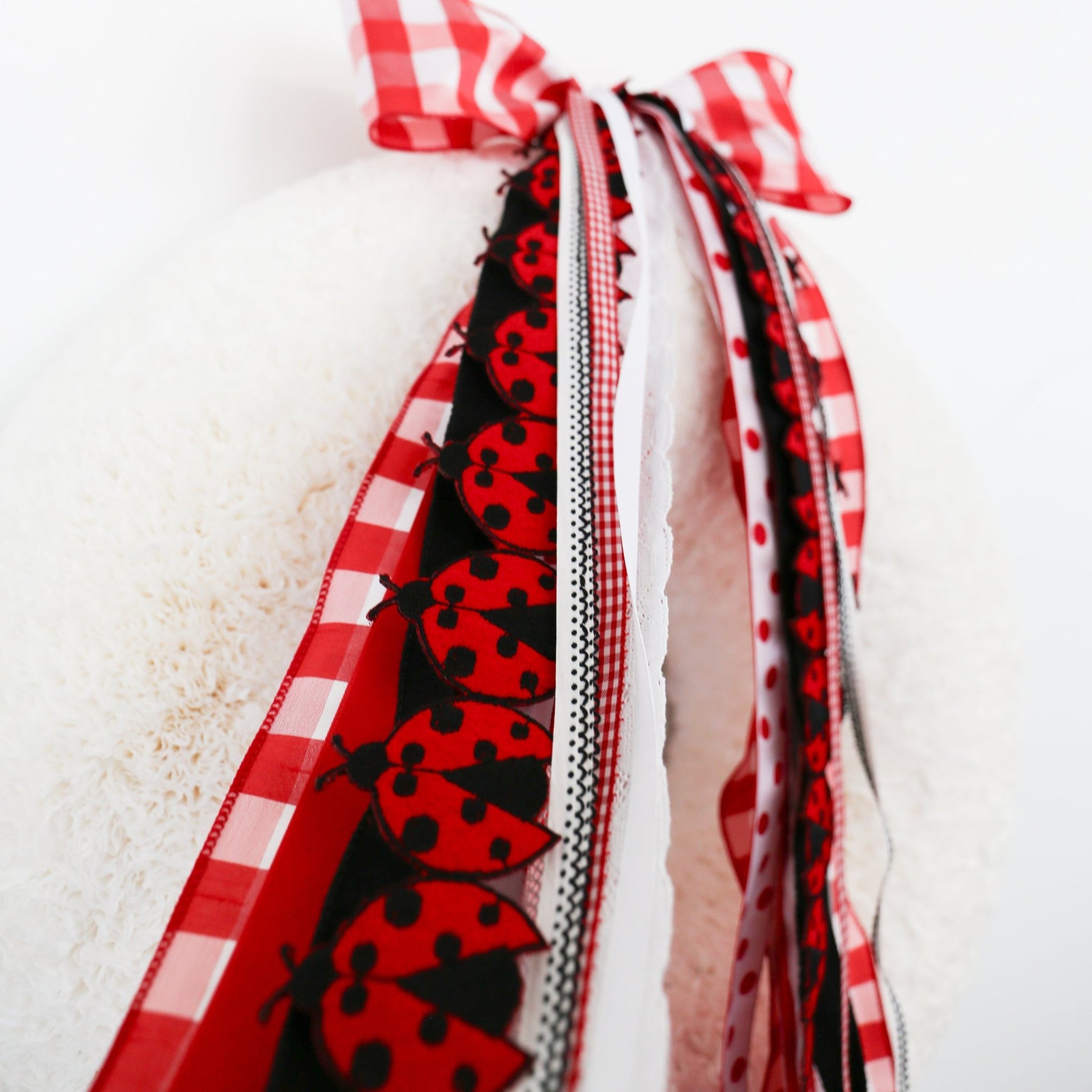 Ladybug Picnic RIBBON SET™ (with Bow) - Knot and Spool