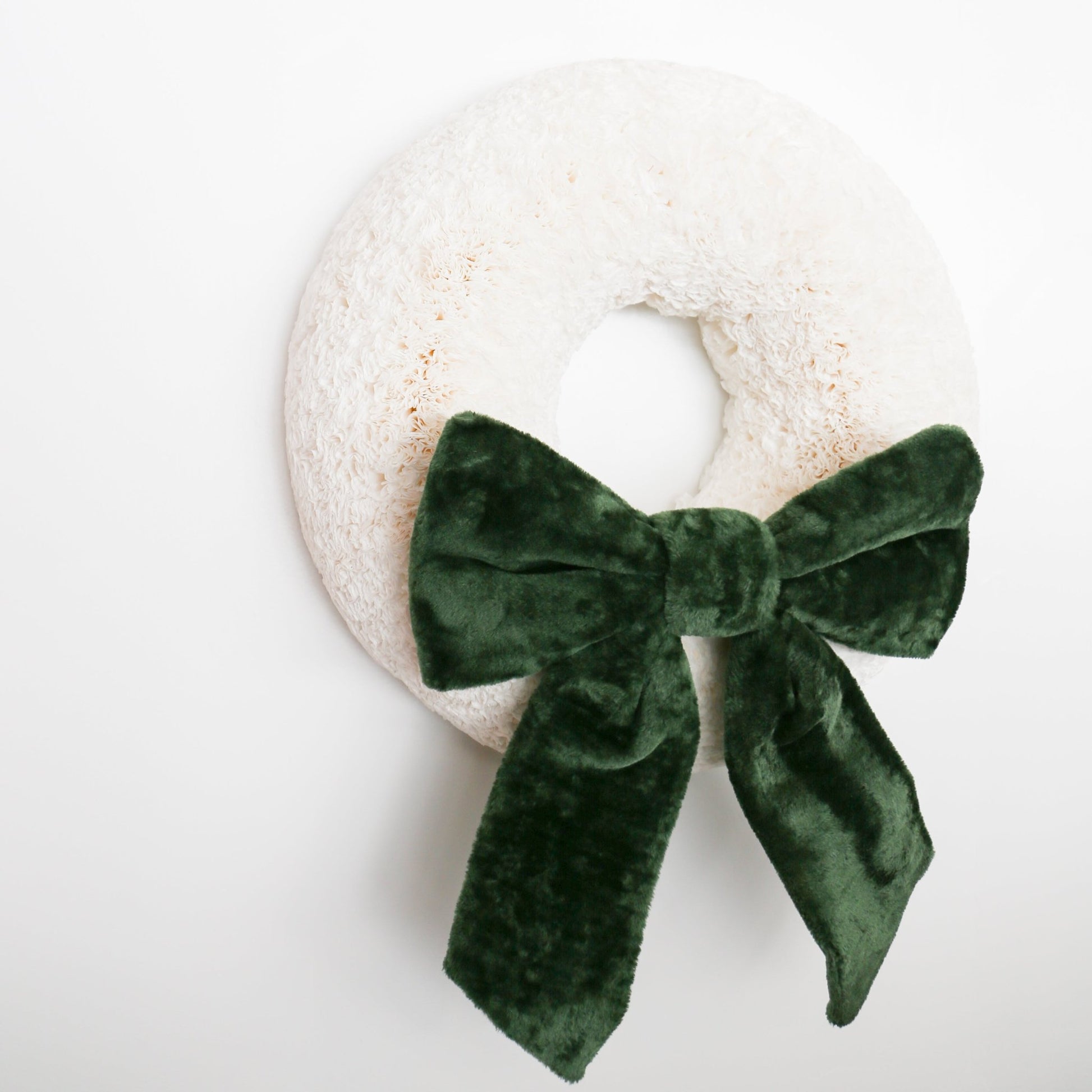 Large Green Velvet Bow - Knot and Spool