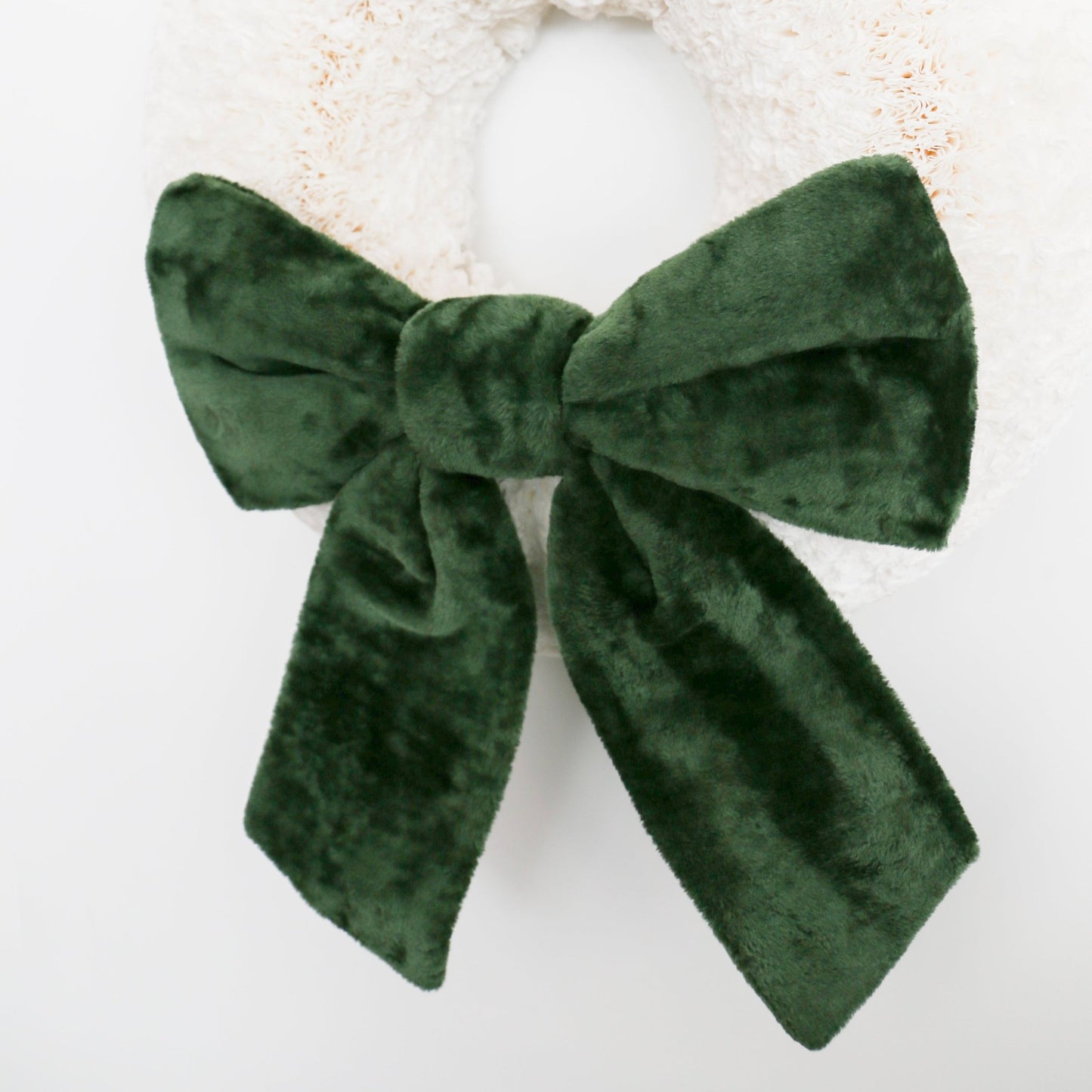 Large Green Velvet Bow - Knot and Spool