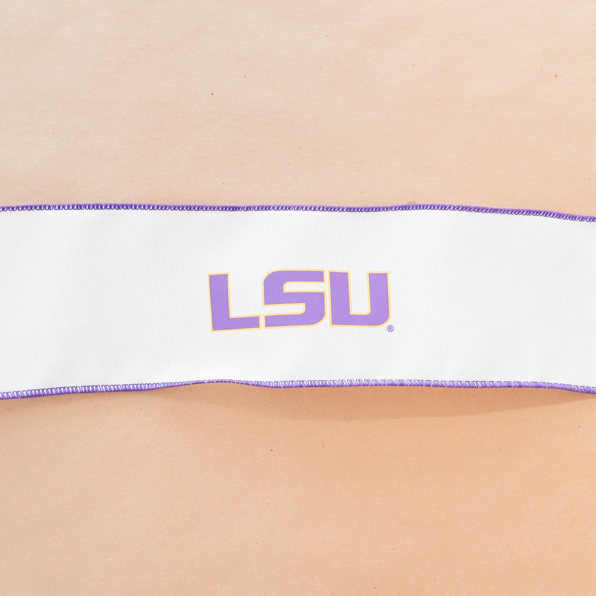 LSU Collegiate Ribbon | 4" | By the Yard - Knot and Spool