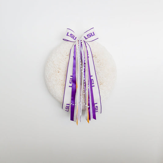 LSU Tigers Collegiate RIBBON SET™ (with Bow) - Knot and Spool