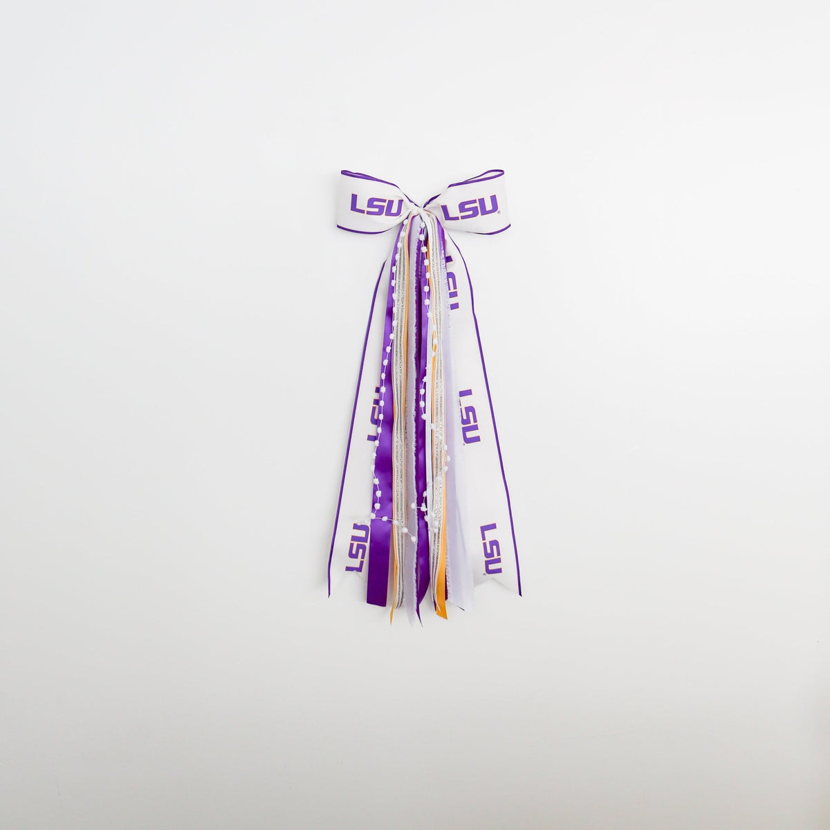 Lsu Ribbon LSU Tigers Collegiate RIBBON SET™ (with Bow) – Knot and Spool