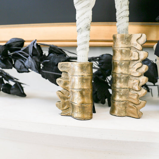 Lumbar Candle Holder Large | 3"x 6.25" - Knot and Spool