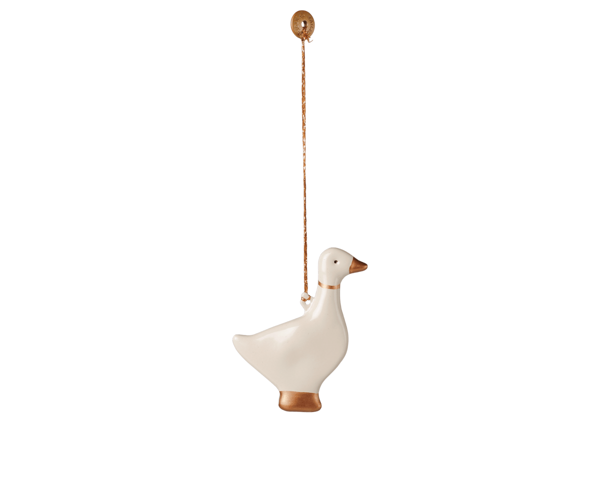 Maileg Metal Gold Goose Ornament - Knot and Spool
