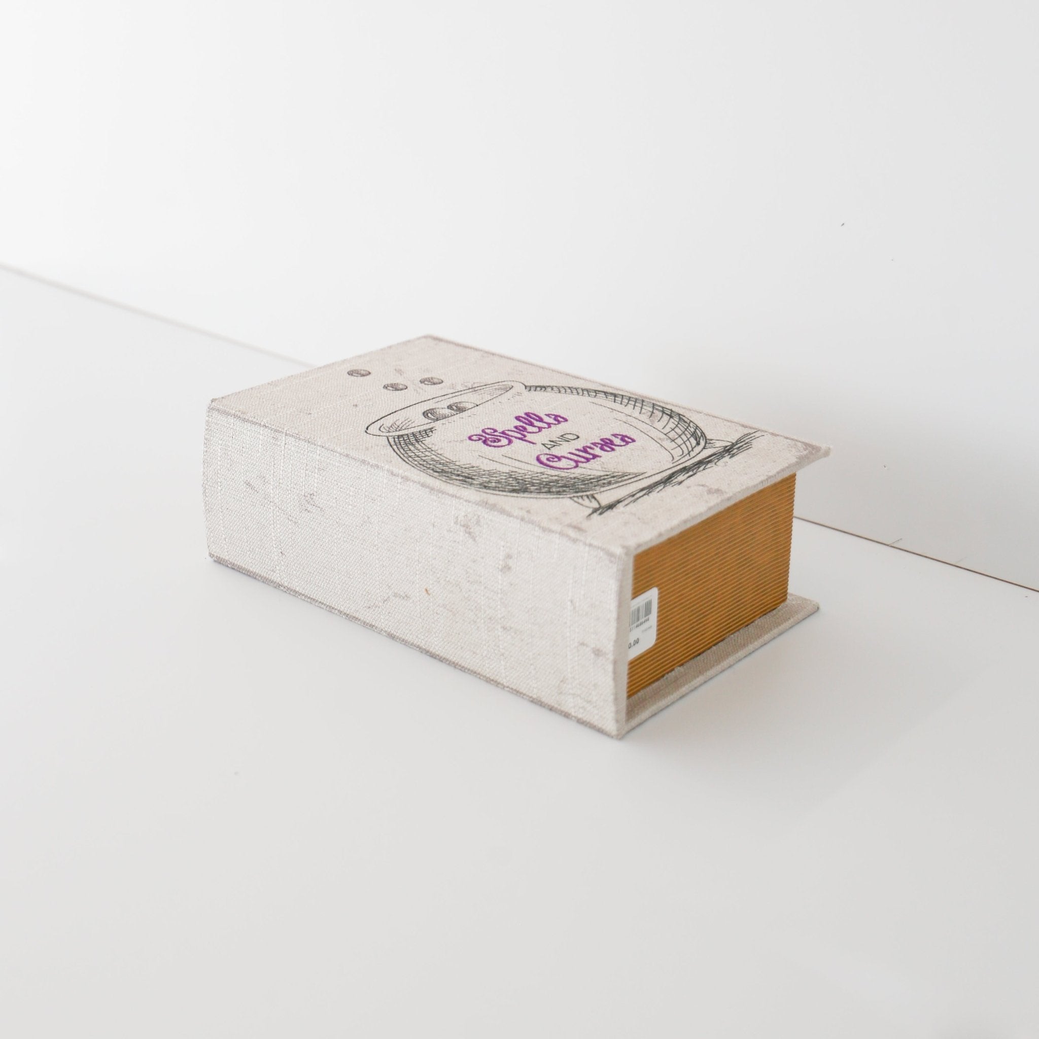 MDF & Fabric Witchy Book Stack Decor 3 A – Knot and Spool
