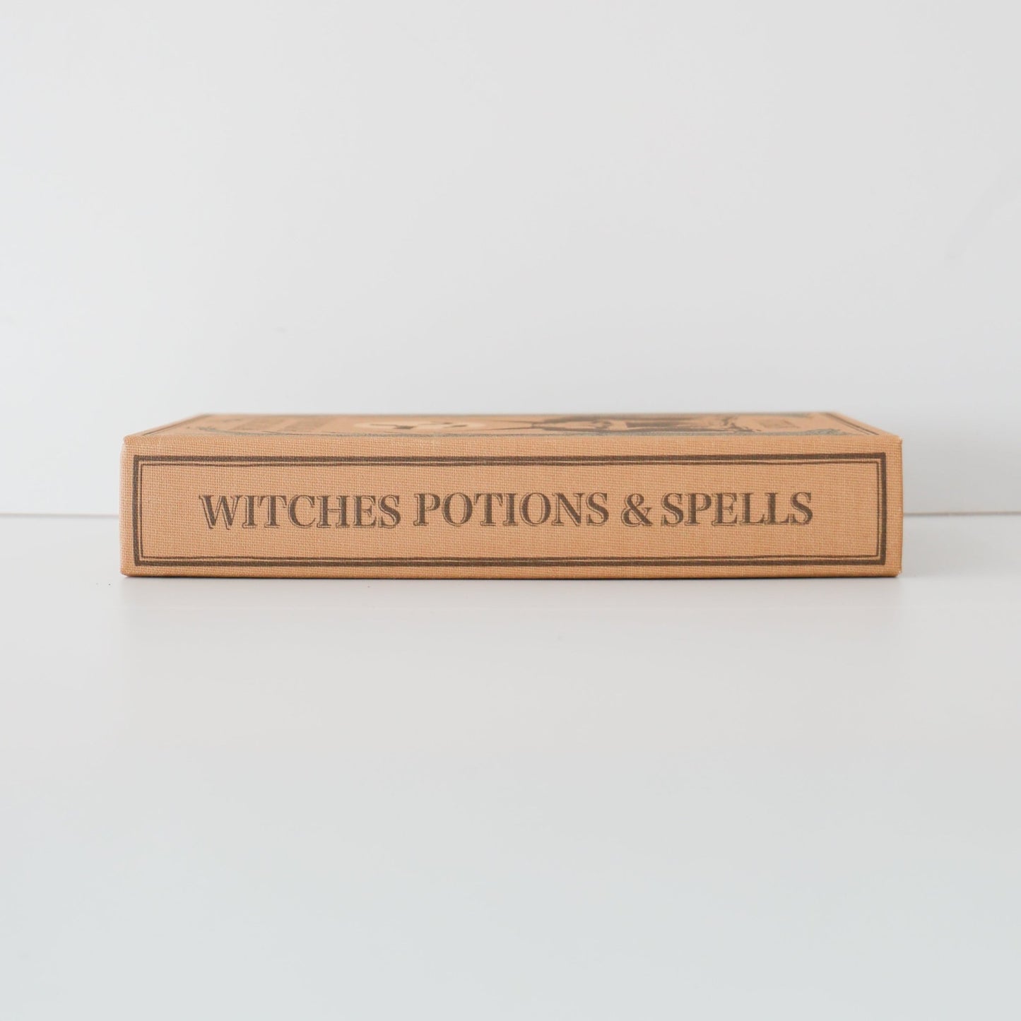 MDF & Linen Halloween Themed Book Storage Box - Knot and Spool