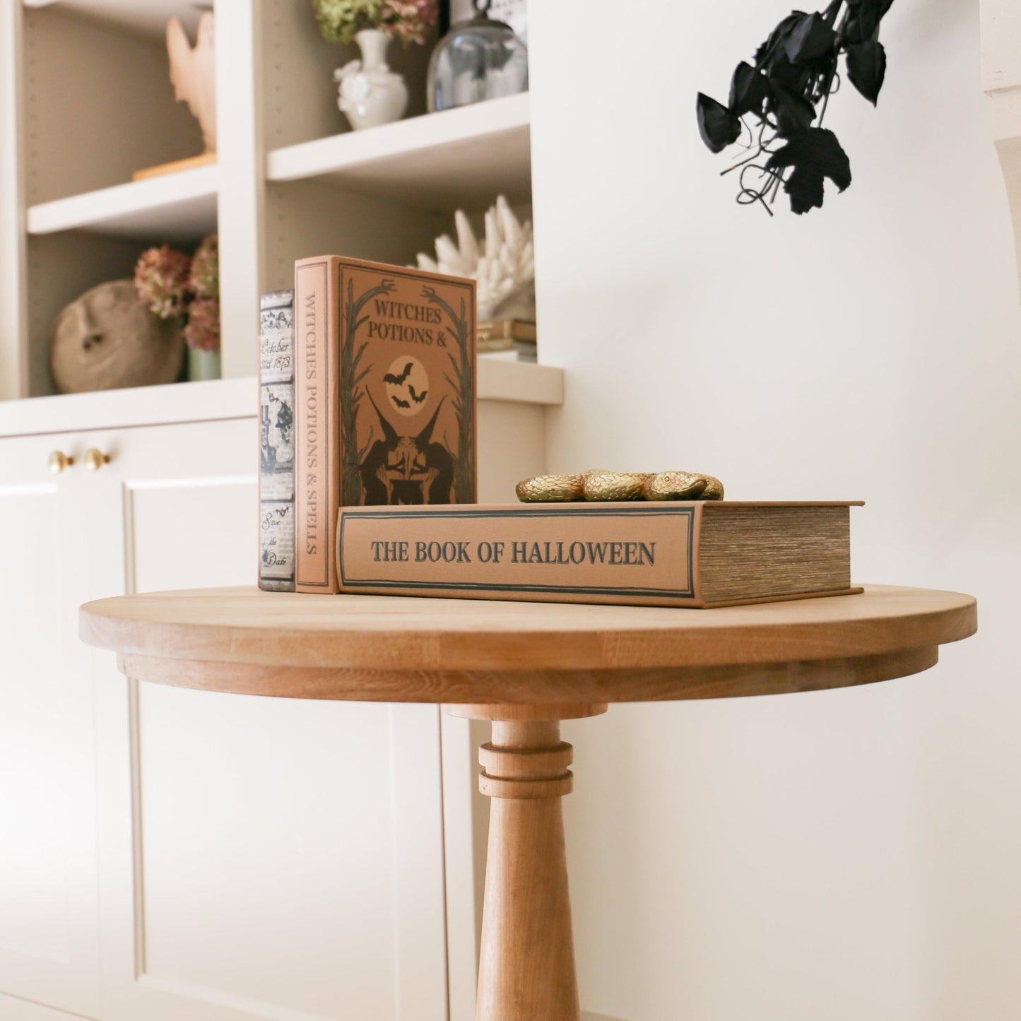 MDF & Linen Halloween Themed Book Storage Box - Knot and Spool