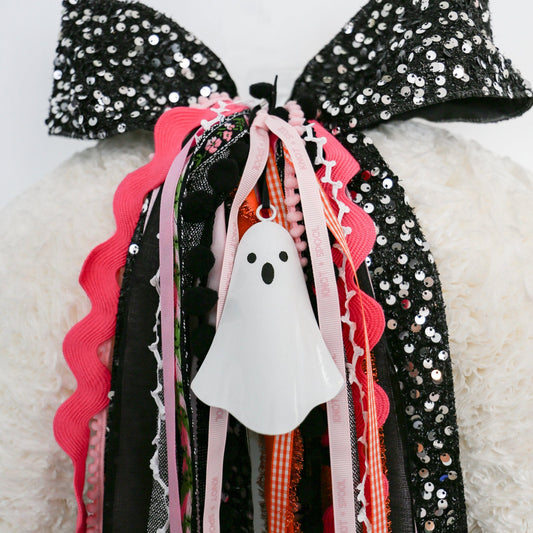 Metal Ghost Ornament - Knot and Spool