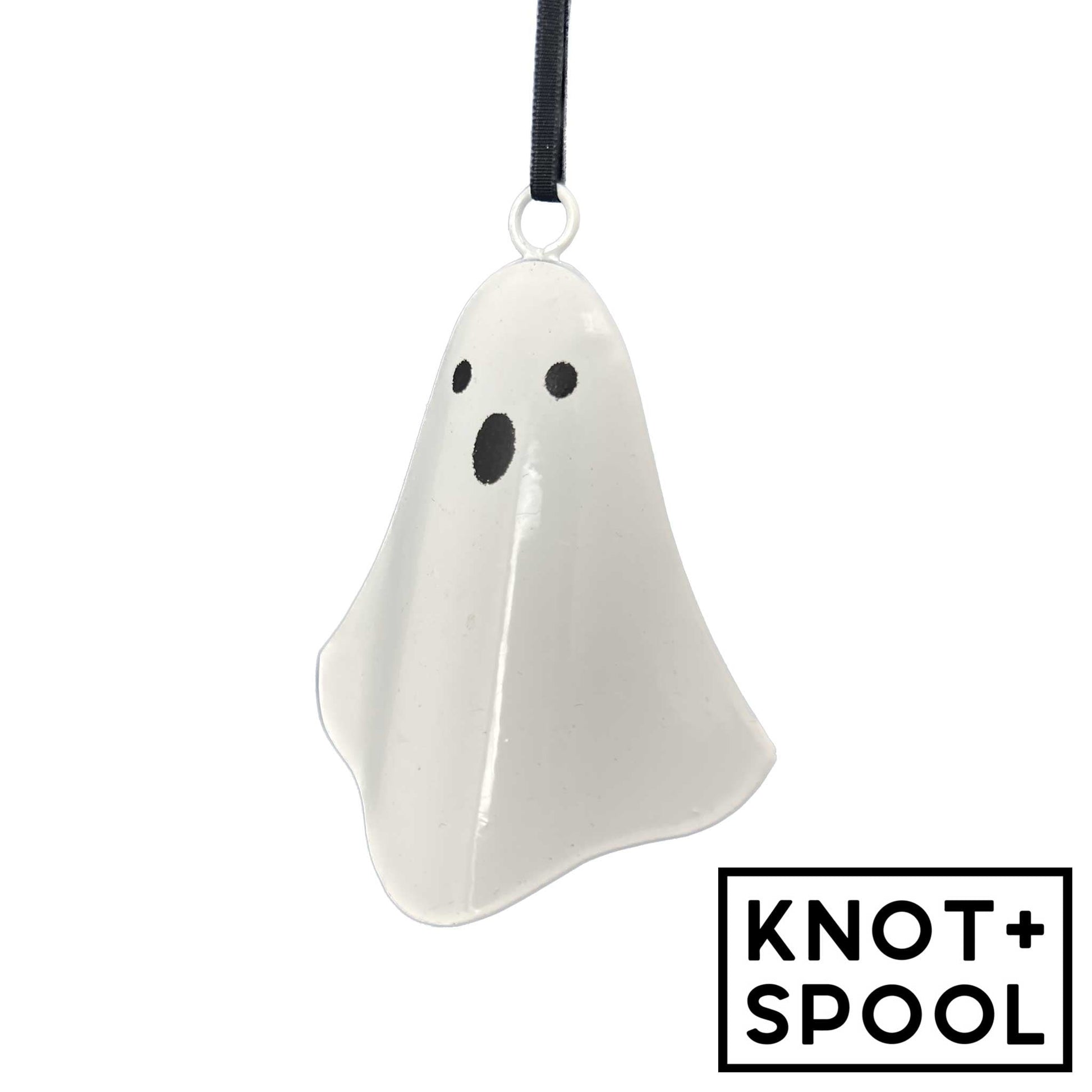 Metal Ghost Ornament - Knot and Spool