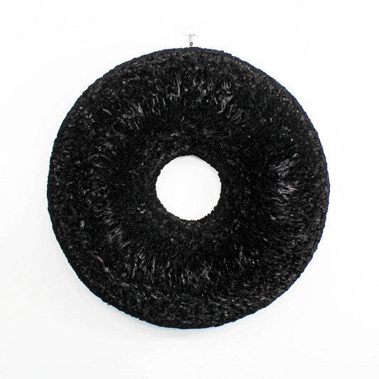 Midnight - Black Coffee Filter Wreath - Knot and Spool