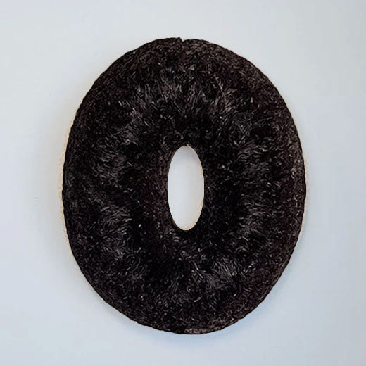 Midnight - Black Oval Coffee Filter Wreath - Knot and Spool