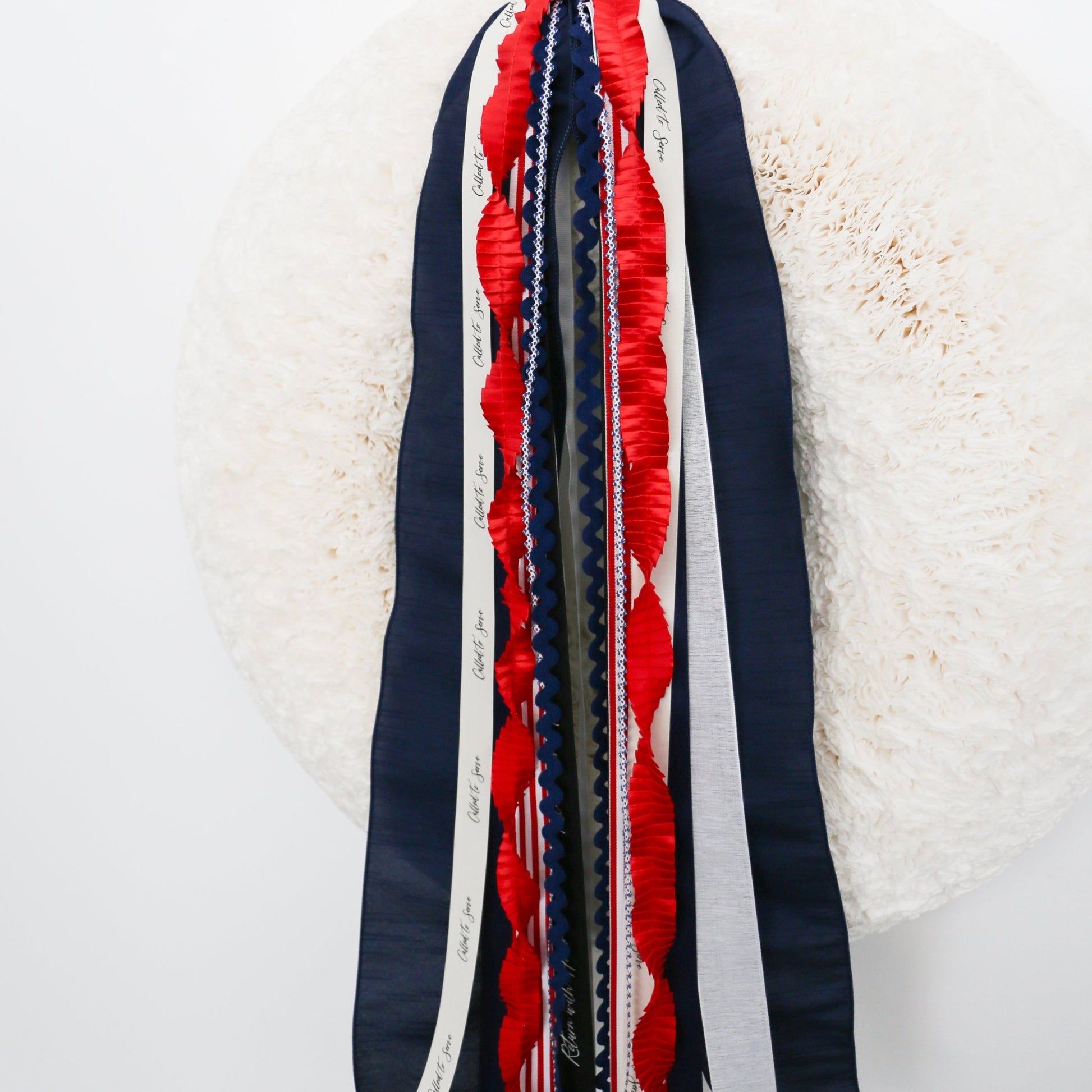 Missionary | Blue, White & Red RIBBON SET™ (without Bow) - Knot and Spool