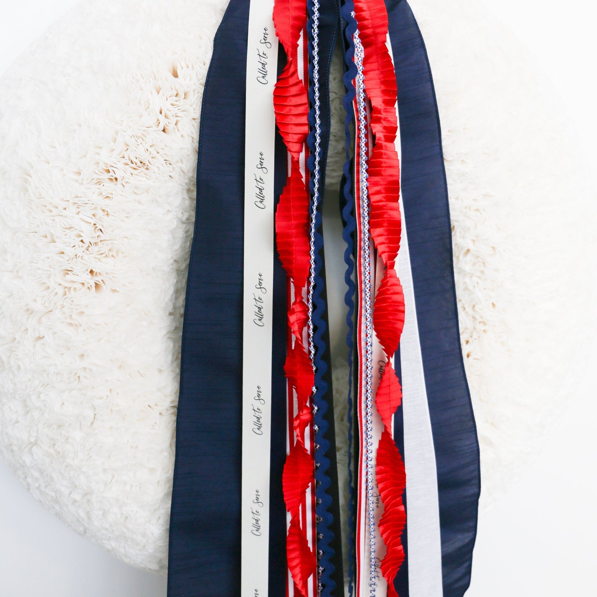Missionary | Blue, White & Red RIBBON SET™ (without Bow) - Knot and Spool