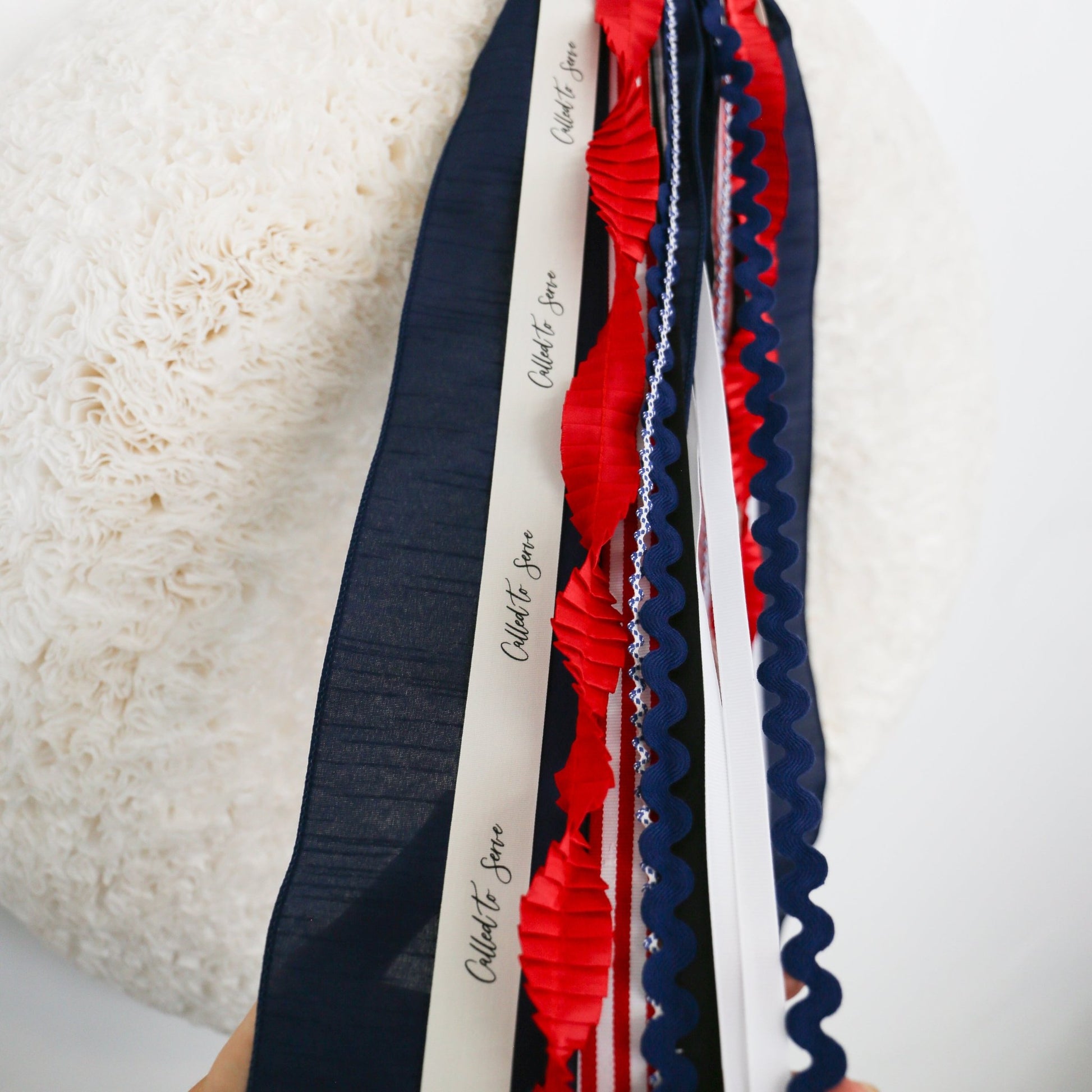 Missionary | Blue, White & Red RIBBON SET™ (without Bow) - Knot and Spool