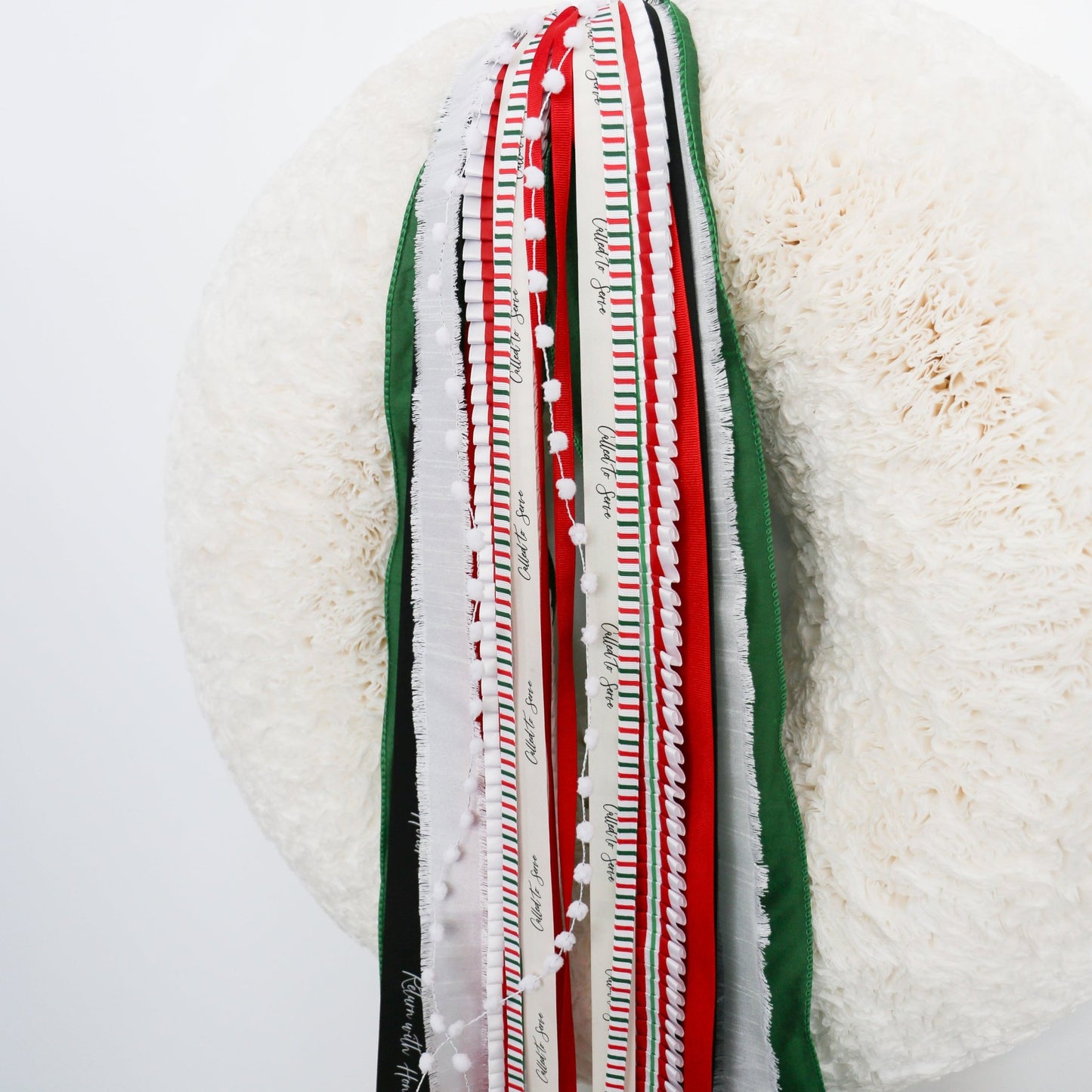 Missionary | Green, White & Red RIBBON SET™ (without Bow) - Knot and Spool