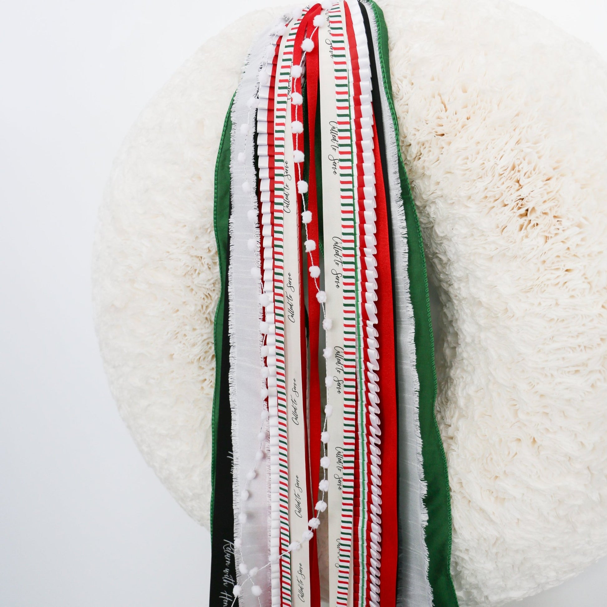 Missionary | Green, White & Red RIBBON SET™ (without Bow) - Knot and Spool