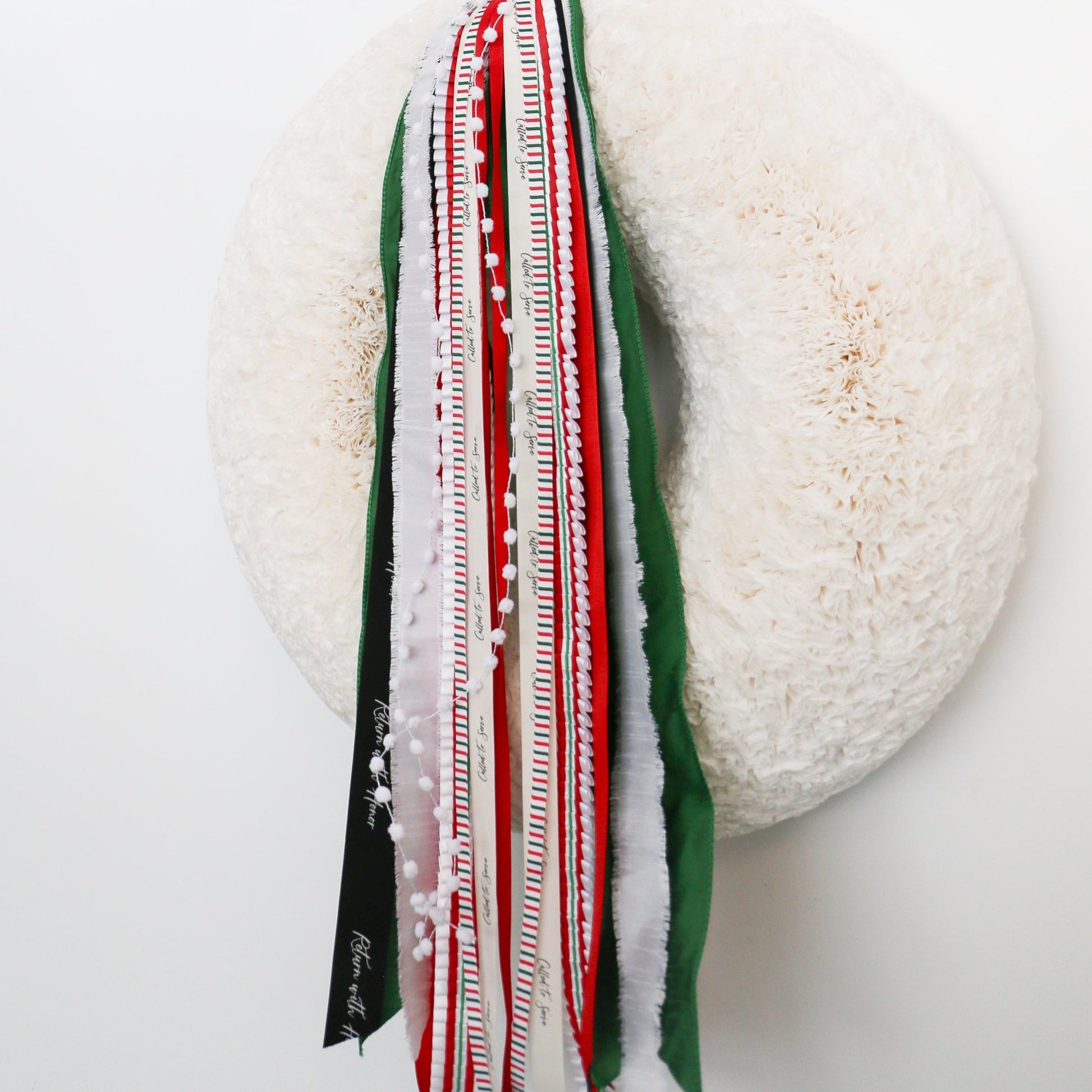 Missionary | Green, White & Red RIBBON SET™ (without Bow) - Knot and Spool
