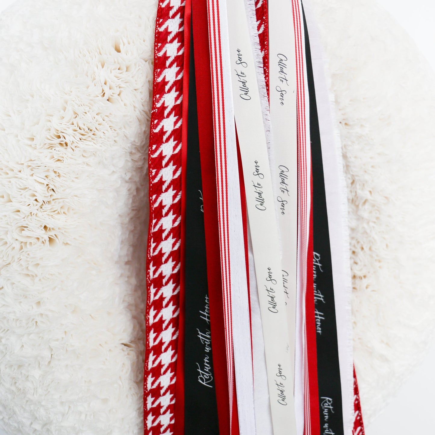 Missionary | Red & White RIBBON SET™ (without Bow) - Knot and Spool