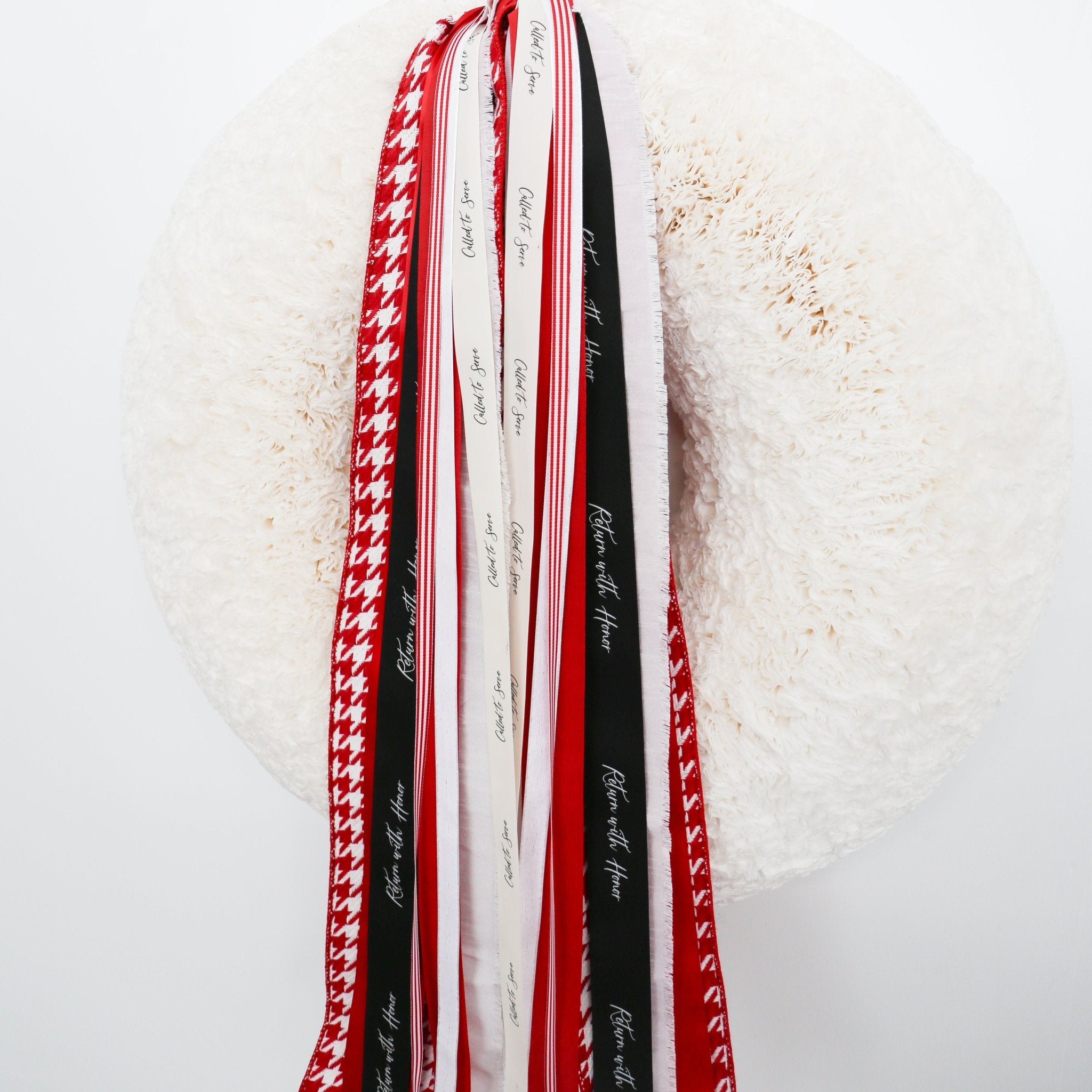 Missionary | Red & White RIBBON SET™ (without Bow) – Knot and Spool