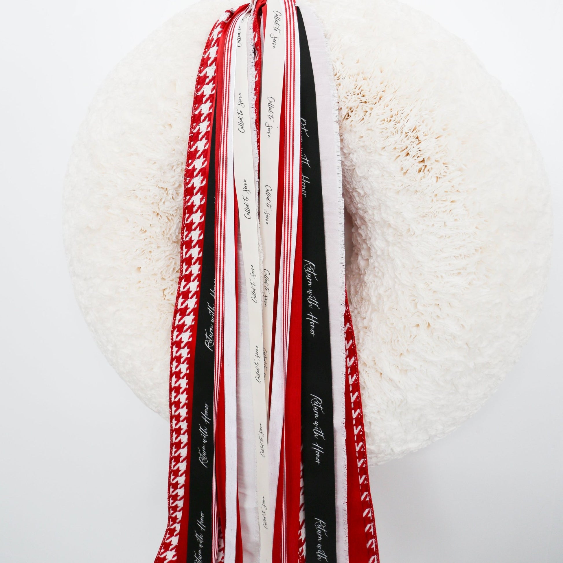 Missionary | Red & White RIBBON SET™ (without Bow) - Knot and Spool