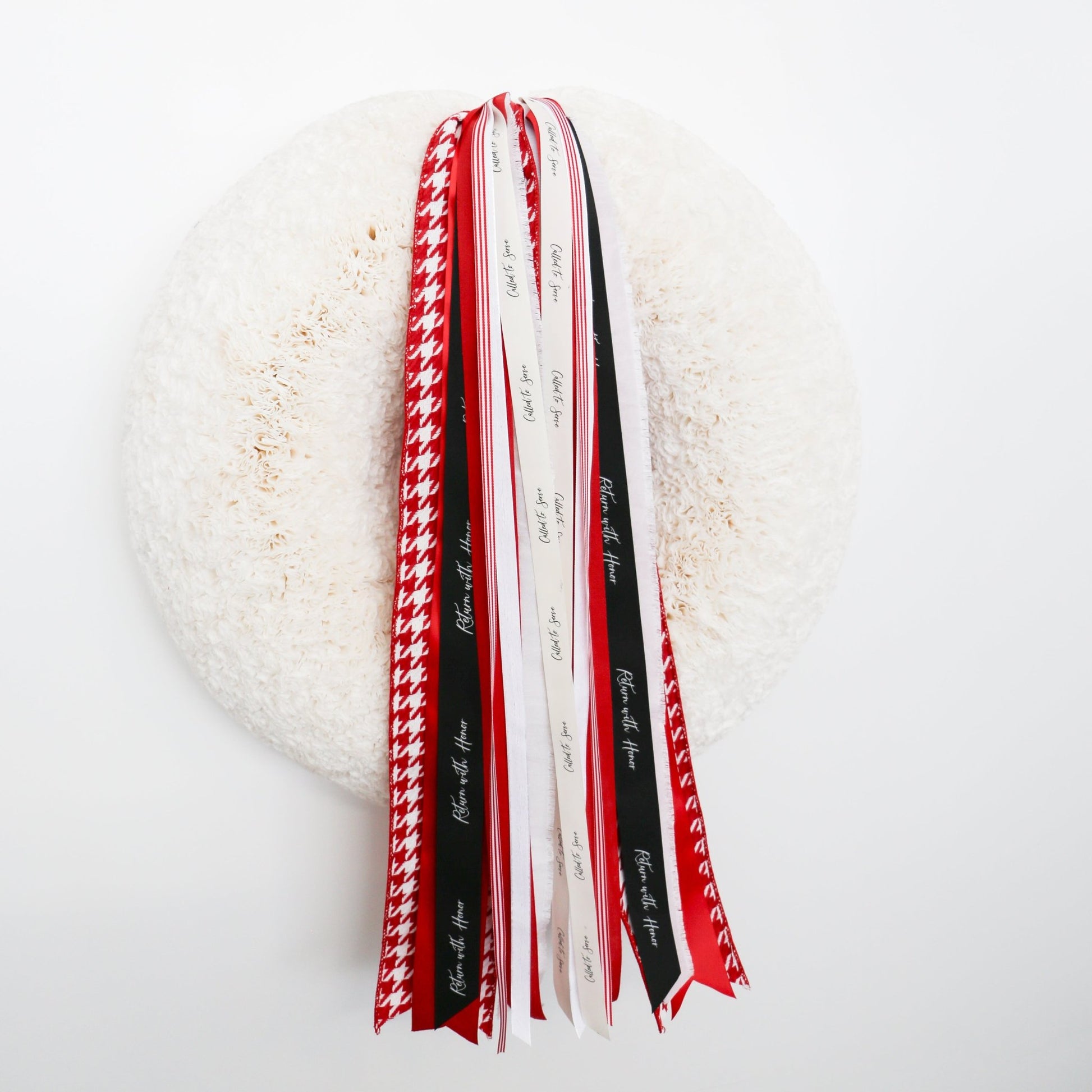 Missionary | Red & White RIBBON SET™ (without Bow) - Knot and Spool