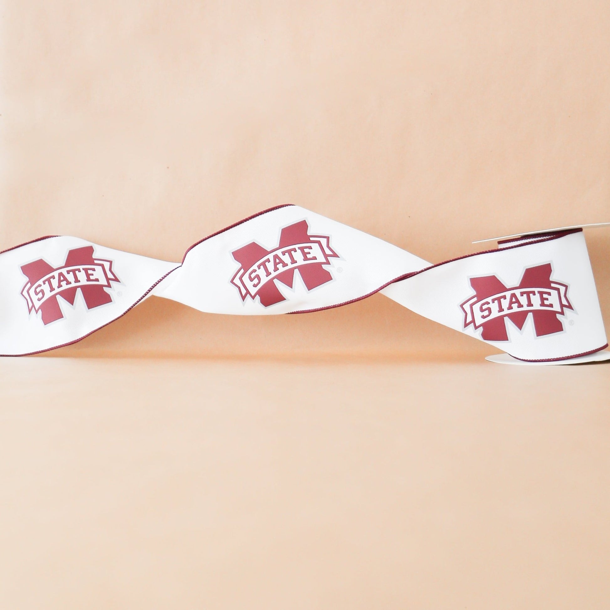 Mississippi State University Collegiate Ribbon | 4" | By the Yard - Knot and Spool