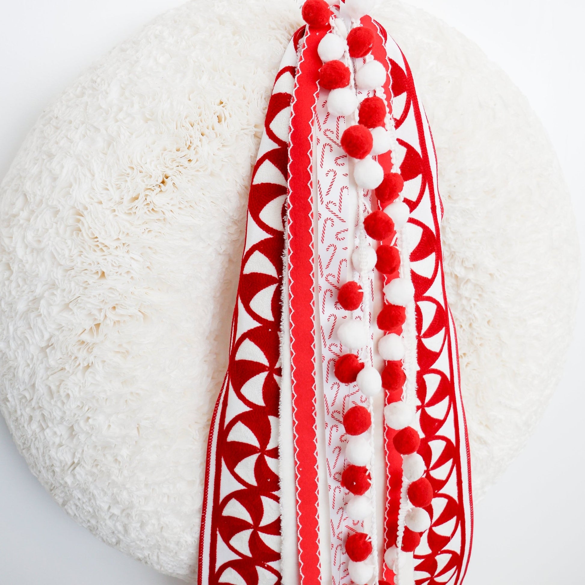 North Pole Peppermint RIBBON SET™ (without Bow) - Knot and Spool