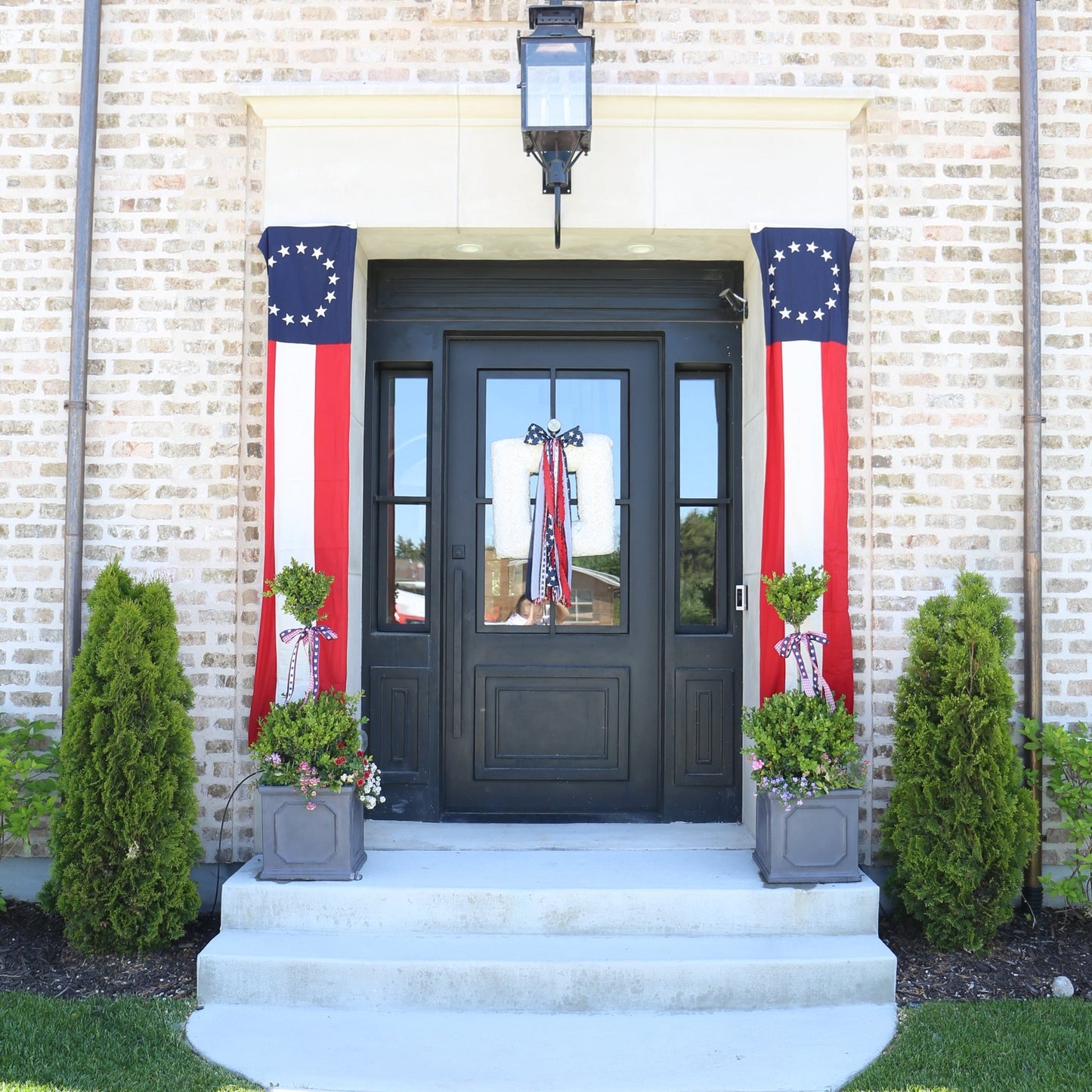 Patriotic Barn Banner | 20" X 90" - Knot and Spool