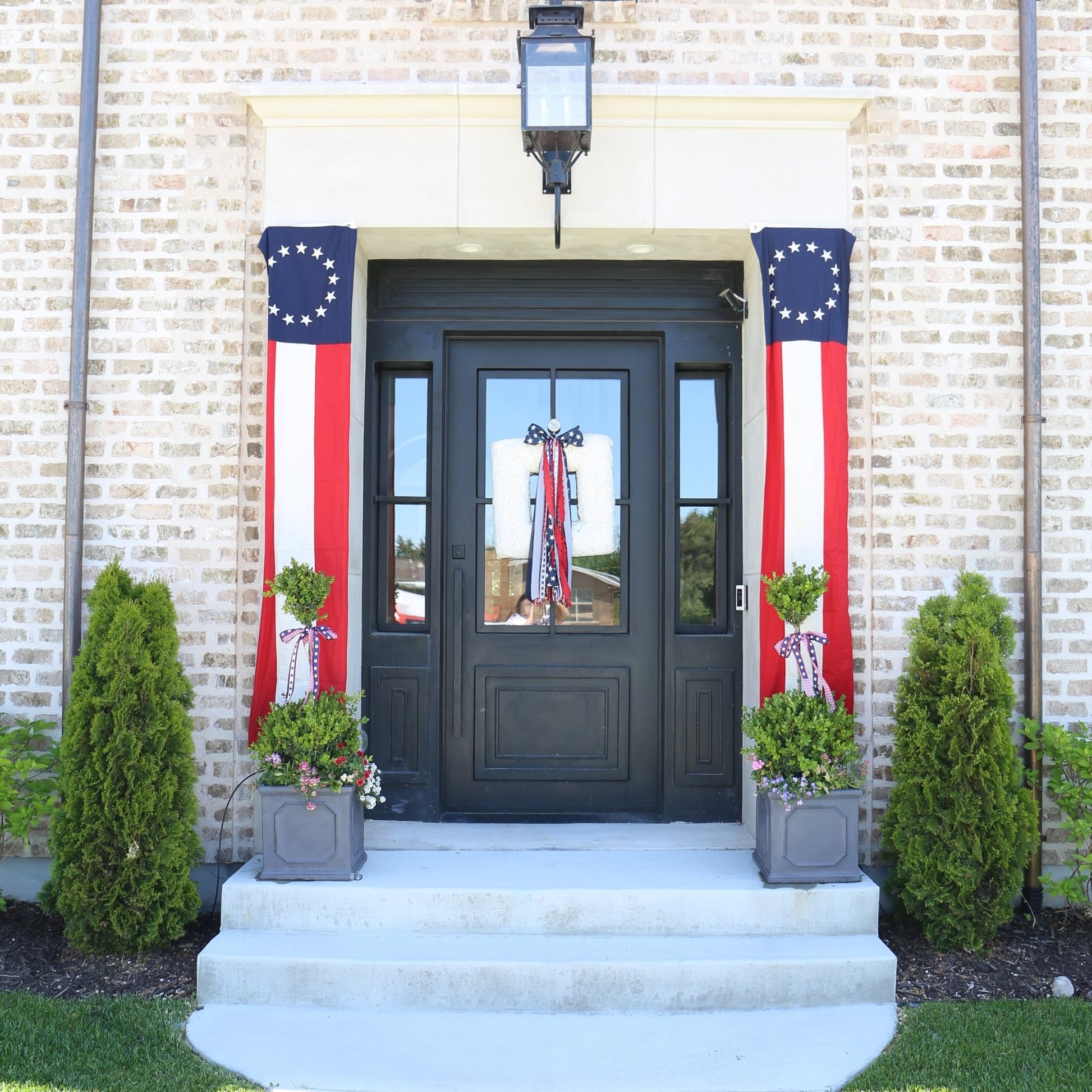 Patriotic Barn Banner | 20" X 90" - Knot and Spool