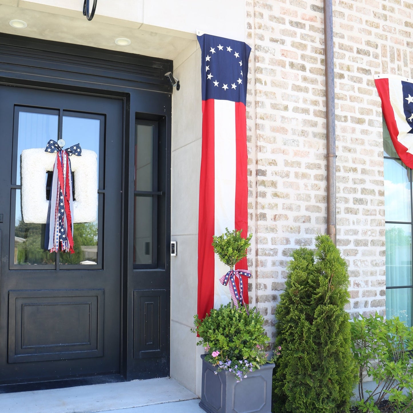 Patriotic Barn Banner | 20" X 90" - Knot and Spool