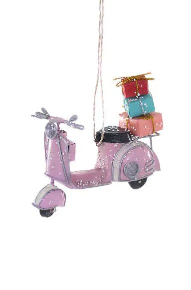 Pink Scooter Ornament - Knot and Spool