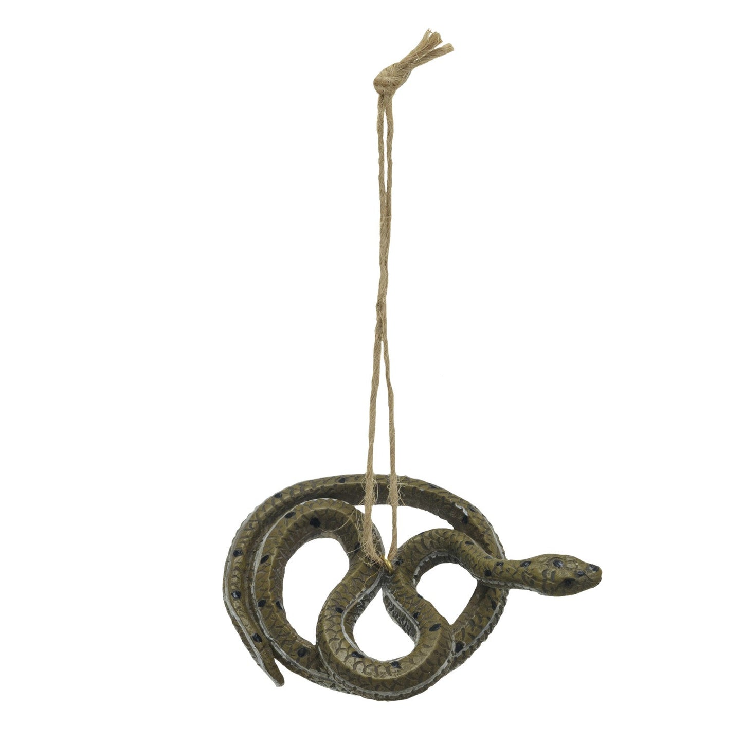 Resin Garden Snake Ornament, Multi Color - Knot and Spool