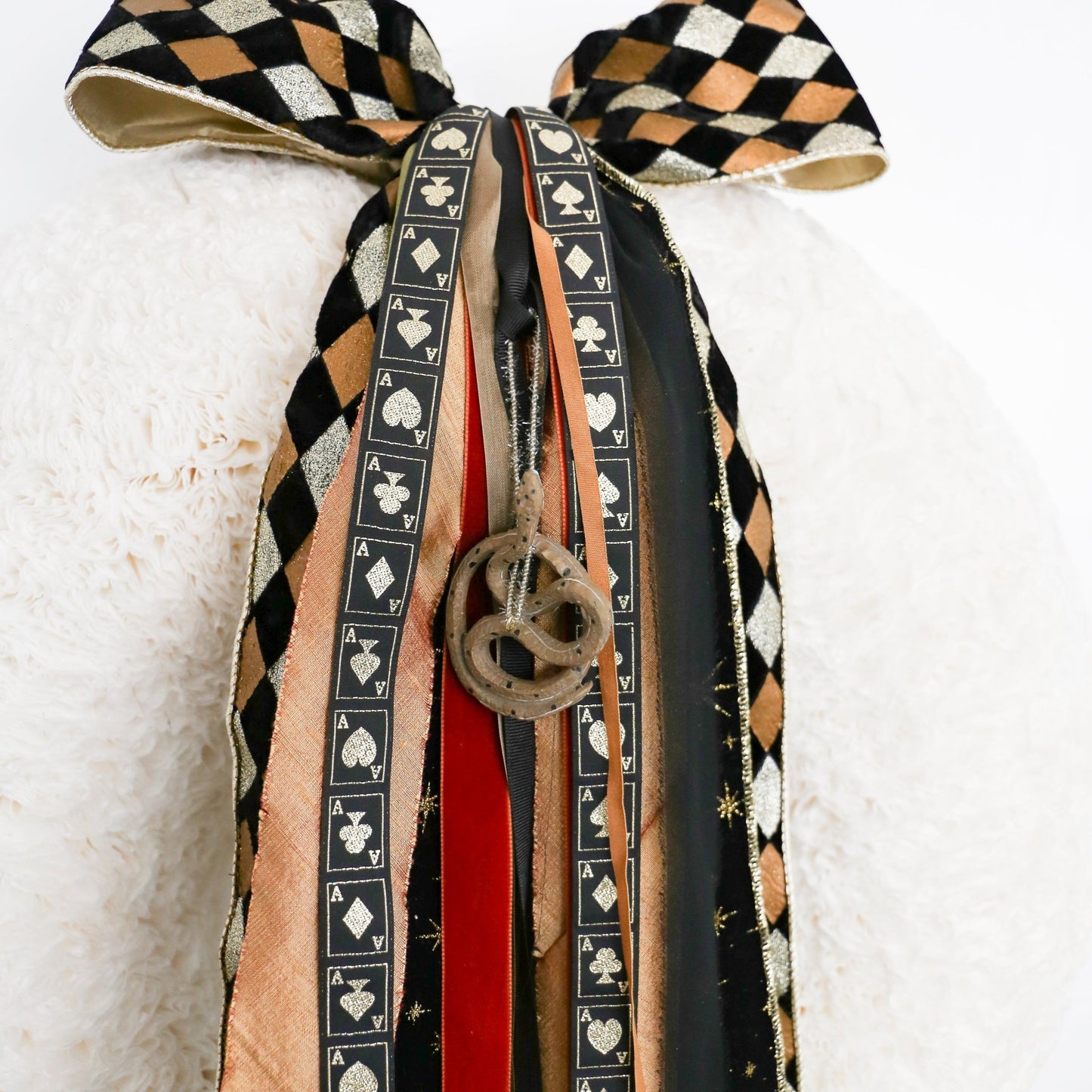 Resin Garden Snake Ornament, Multi Color - Knot and Spool