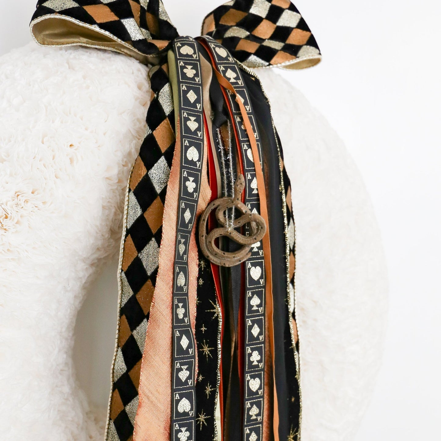 Resin Garden Snake Ornament, Multi Color - Knot and Spool