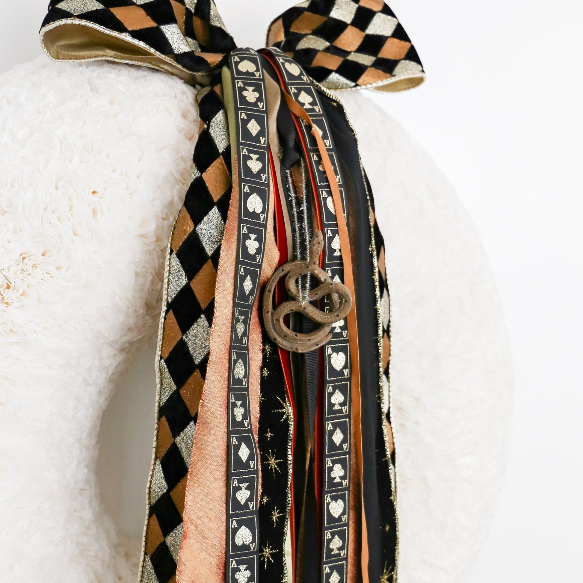 Resin Garden Snake Ornament, Multi Color - Knot and Spool