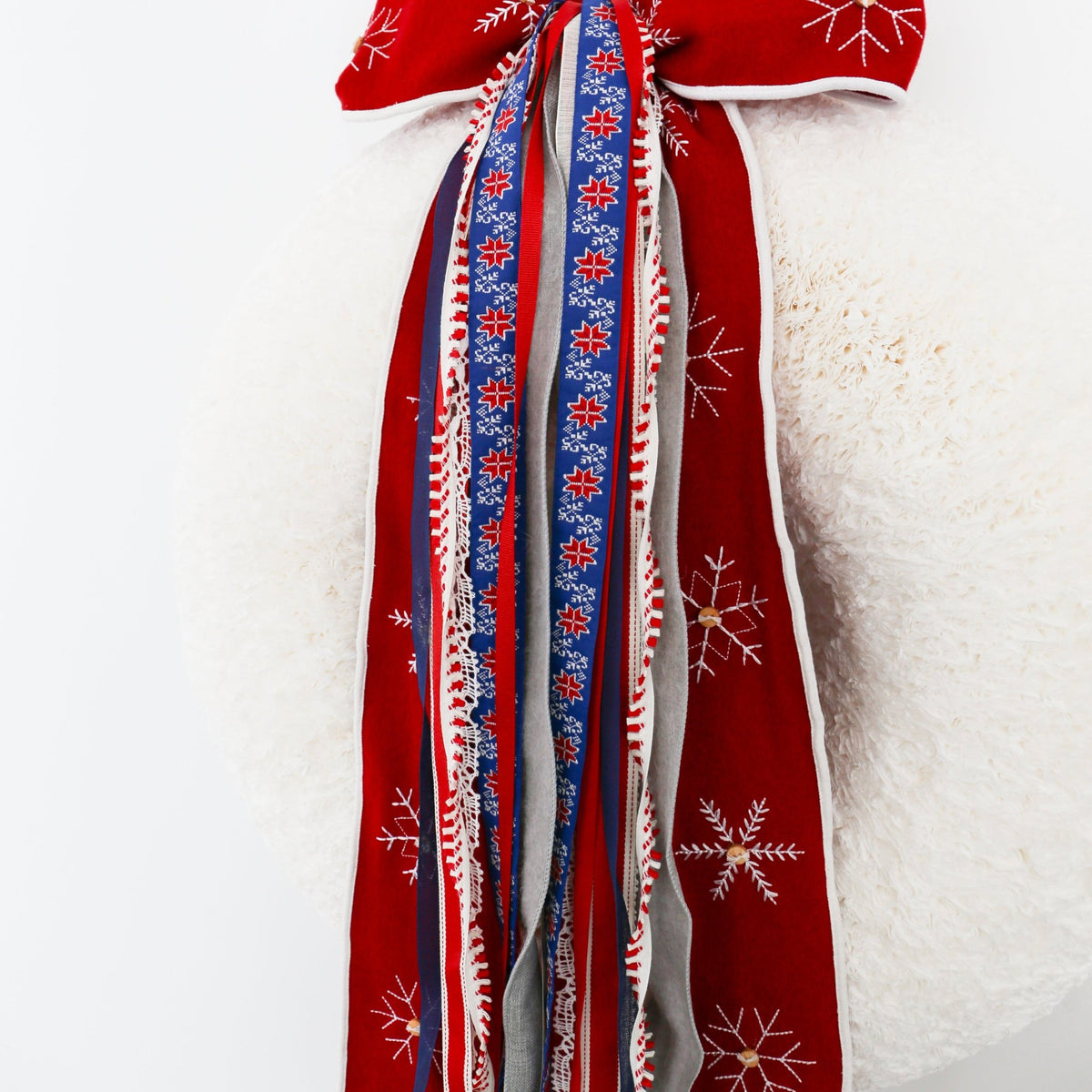Scandinavian Snowfall RIBBON SET™ (with Bow) - Knot and Spool